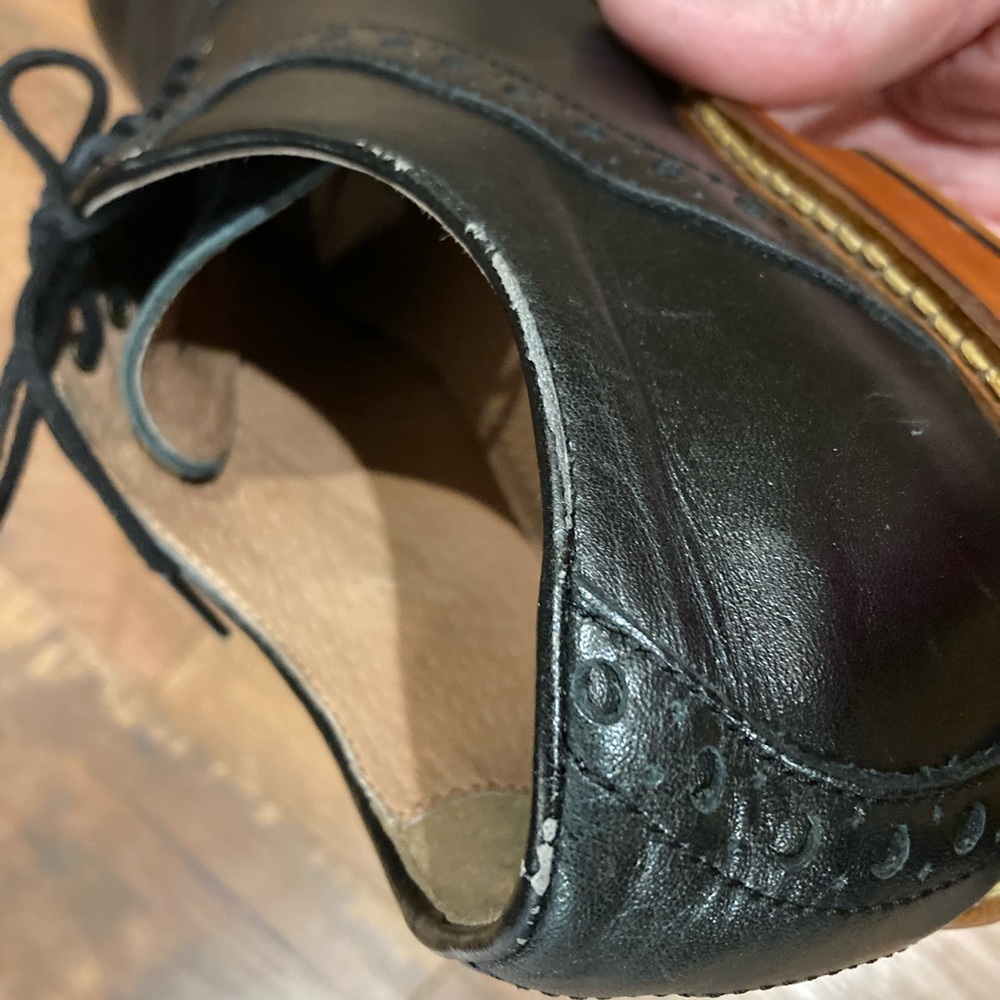 ASTON GREY Mens Black Leather Oxford Shoes Size 8.5 - Picture 11 of 11